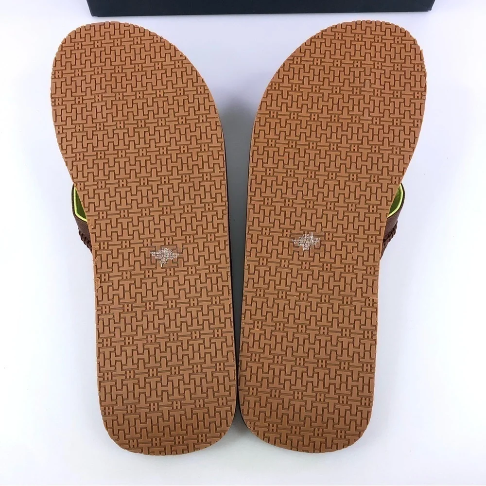Tommy Hilfiger Dembo Mens Flip Flop Sandals Size 13 Brown Stylish & Comfortable
